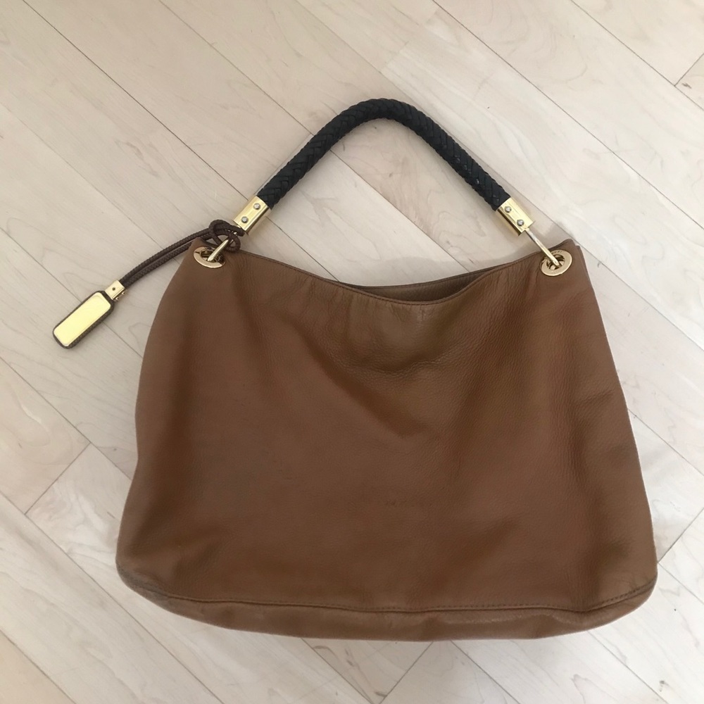 Michael KORS Skorpios Leather Hobo Handbag Purse